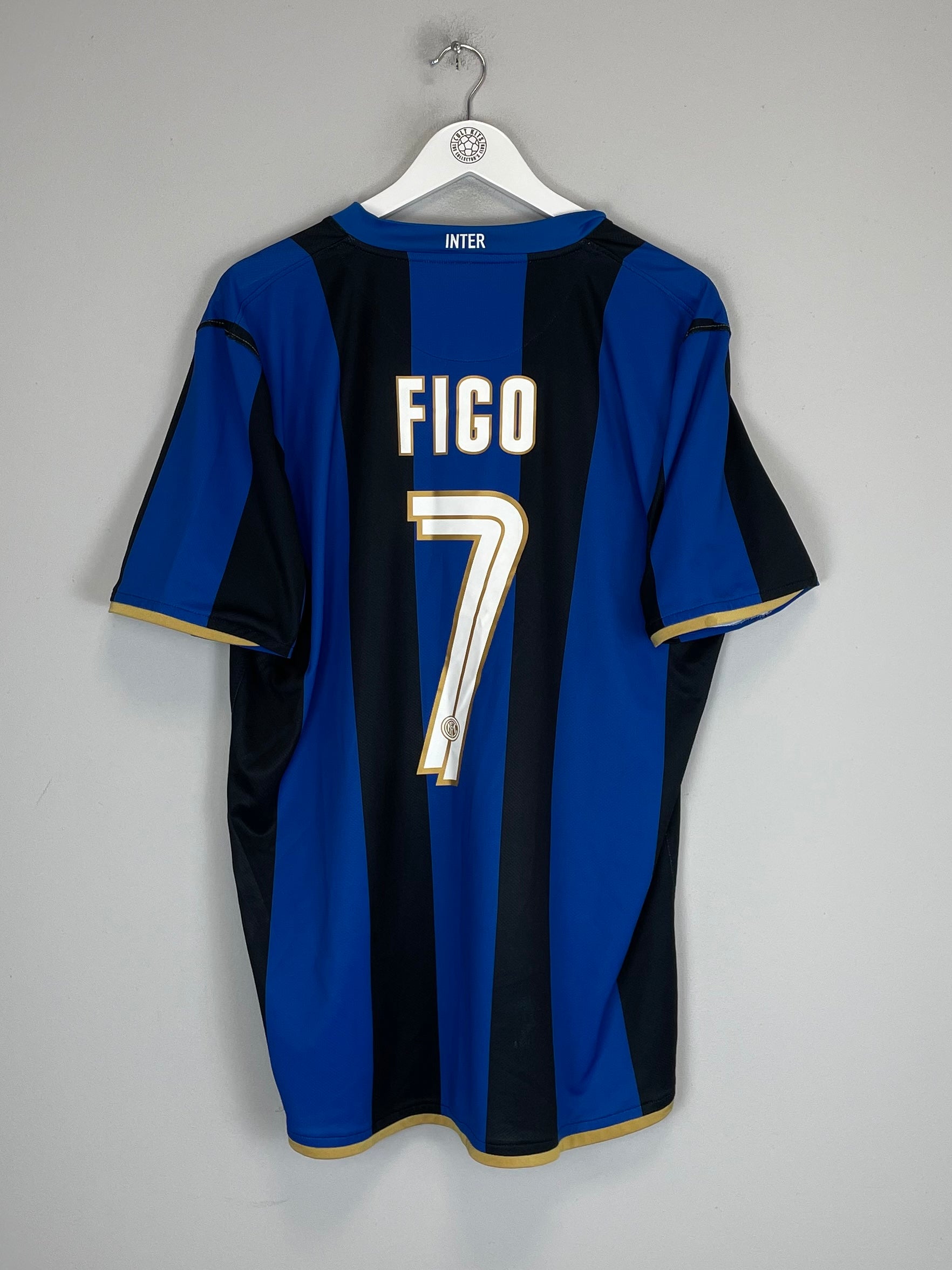 2008/09 INTER MILAN FIGO #7 HOME SHIRT (XL) NIKE