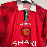 1996/98 MANCHESTER UNITED BECKHAM #10 HOME SHIRT (L) UMBRO