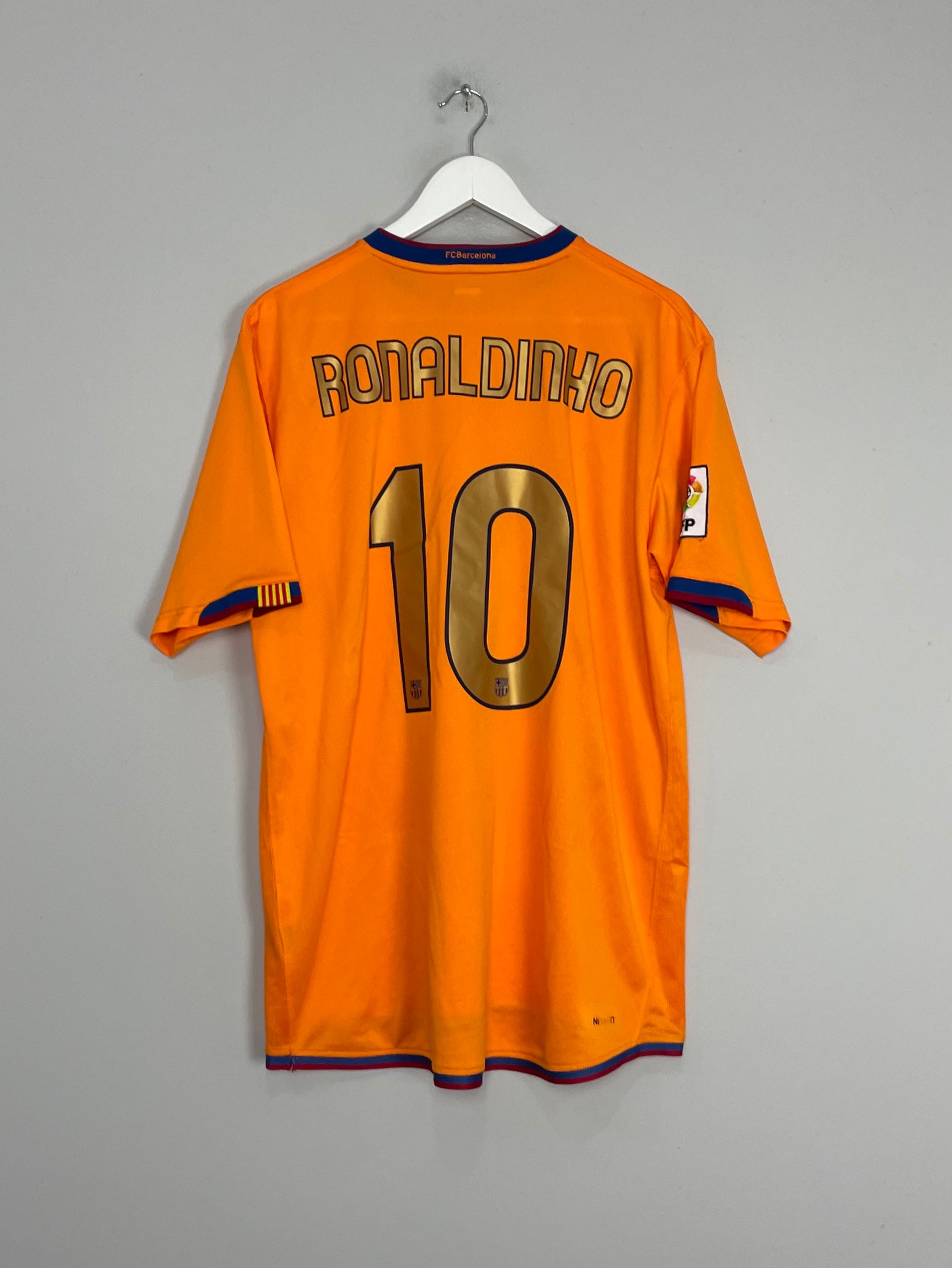 2006/08 BARCELONA RONALDINHO #10 AWAY SHIRT (XL) NIKE