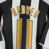 2004/05 JUVENTUS NEDVED #11 HOME SHIRT (XL) NIKE