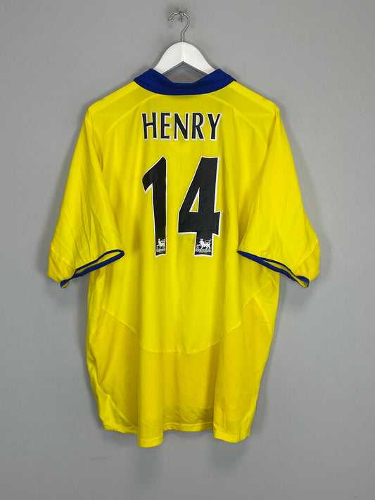 2003/04 ARSENAL HENRY #14 AWAY SHIRT (XL) NIKE