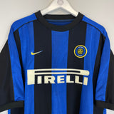 2000/01 INTER MILAN VIERI #32 HOME SHIRT (L) NIKE