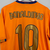 2006/08 BARCELONA RONALDINHO #10 AWAY SHIRT (XL) NIKE