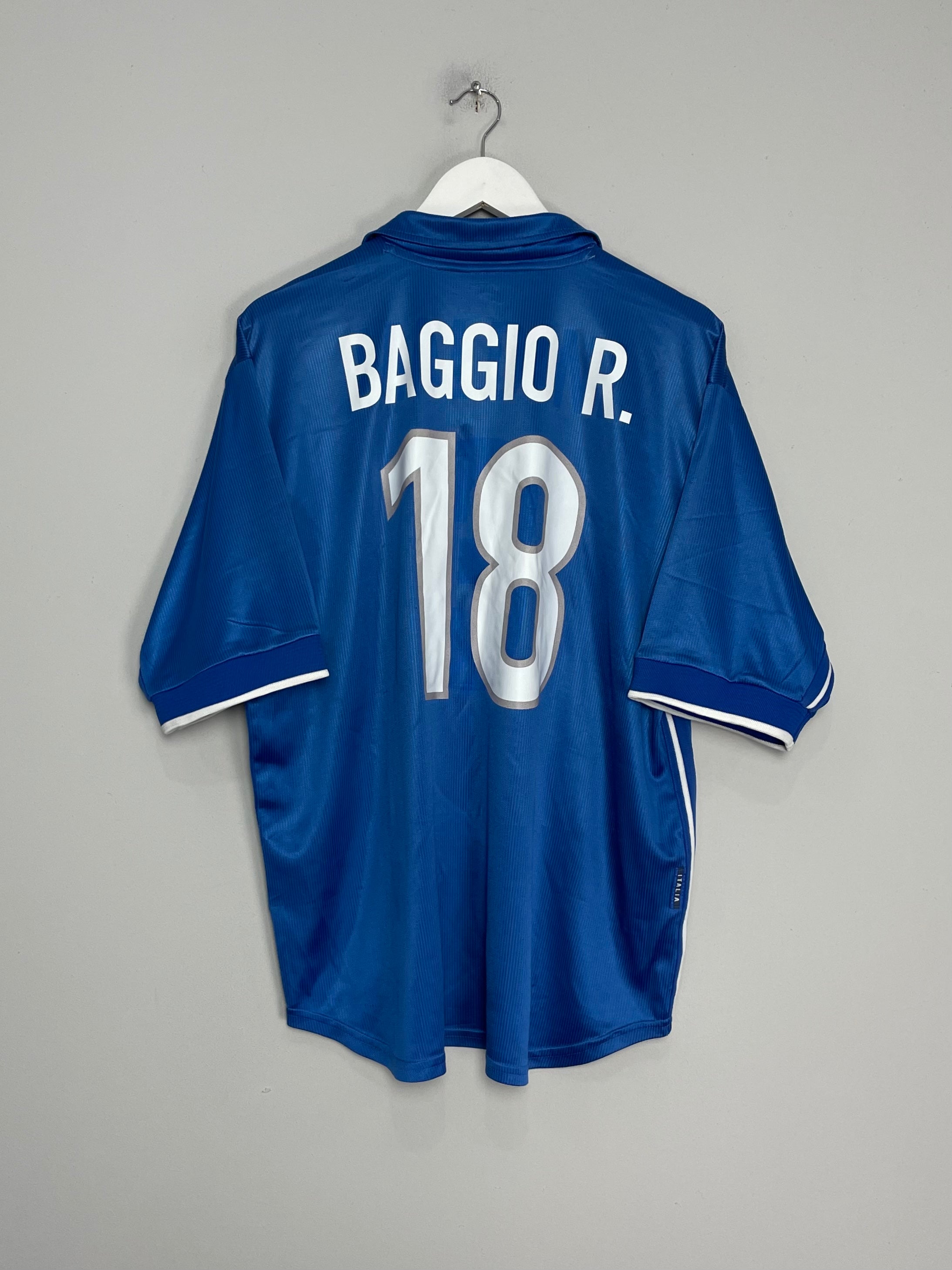 1997/98 ITALY R.BAGGIO #18 HOME SHIRT (XL) NIKE