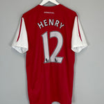 2011/12 ARSENAL HENRY #12 HOME SHIRT (L) NIKE