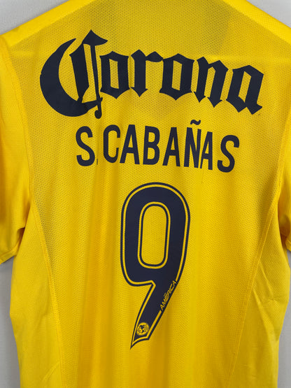 2008/09 CLUB AMERICA S.CABANAS #9 *PLAYER ISSUE* HOME SHIRT (L) NIKE