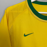 2000/02 BRAZIL RONALDO #9 HOME SHIRT (L) NIKE