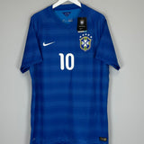 2014/15 BRAZIL NEYMAR JR #10 *BNWT* AUTHENTIC AWAY SHIRT (XXL) NIKE