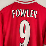 1996/98 LIVERPOOL FOWLER #9 HOME SHIRT (XL) REEBOK