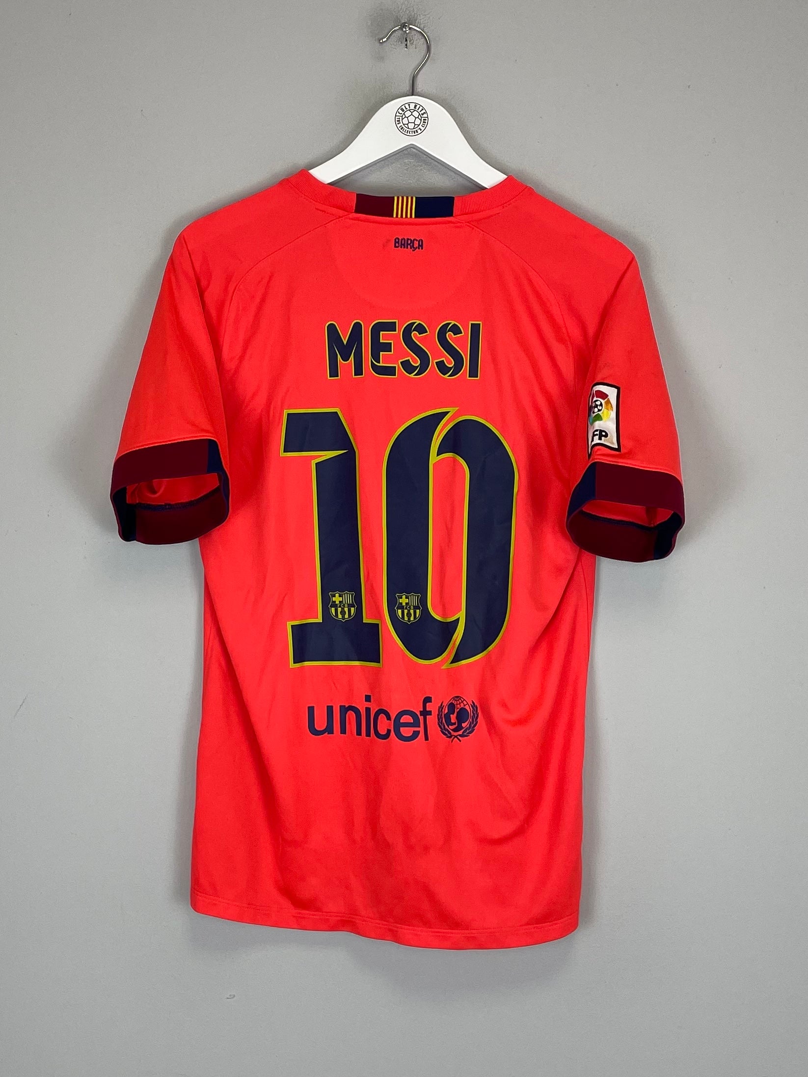 2014/15 BARCELONA MESSI #10 AWAY SHIRT (M) NIKE