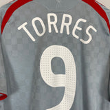 2008/09 LIVERPOOL TORRES #9 AWAY SHIRT (M) ADIDAS