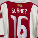 2009/10 AJAX SUAREZ #16 HOME SHIRT (XL) ADIDAS