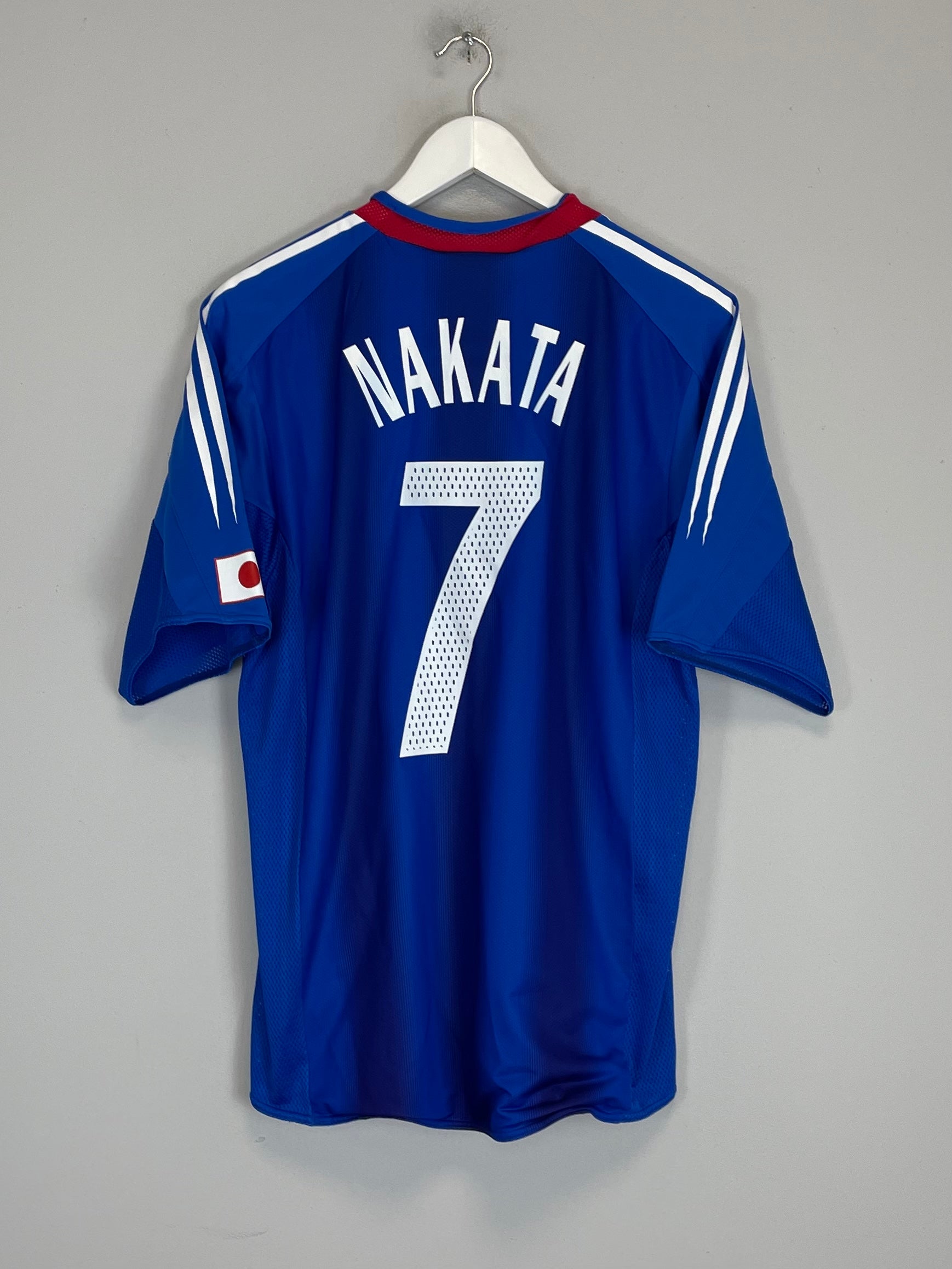 2004/06 JAPAN NAKATA #7 *PLAYER ISSUE* HOME SHIRT (M) ADIDAS