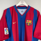 2002/03 BARCELONA INIESTA #34 HOME SHIRT (XL) NIKE