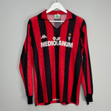 1989/90 AC MILAN L/S HOME SHIRT (M) KAPPA