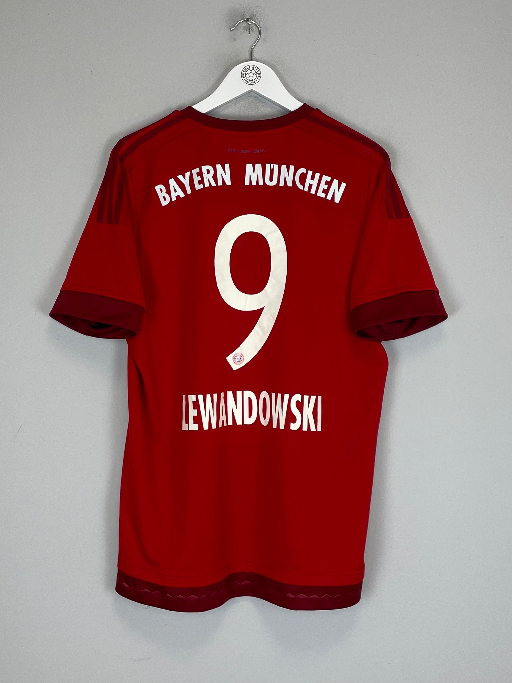 2015/16 BAYERN MUNICH LEWANDOWSKI #9 HOME SHIRT (L) ADIDAS