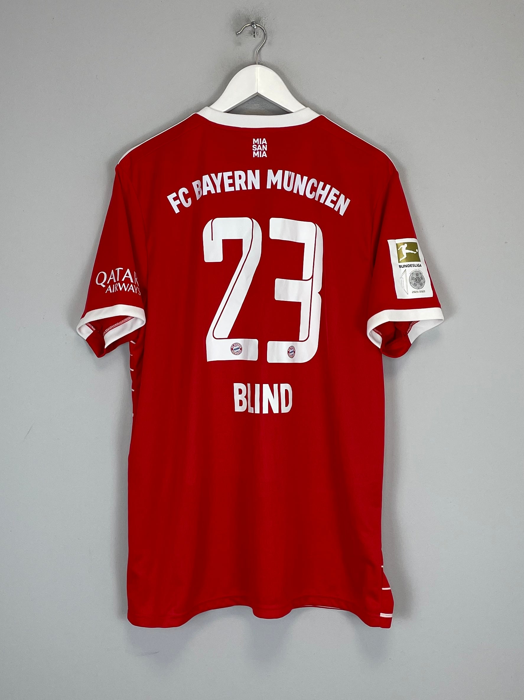 2022/23 BAYERN MUNICH BLIND #23 HOME SHIRT (XL) ADIDAS