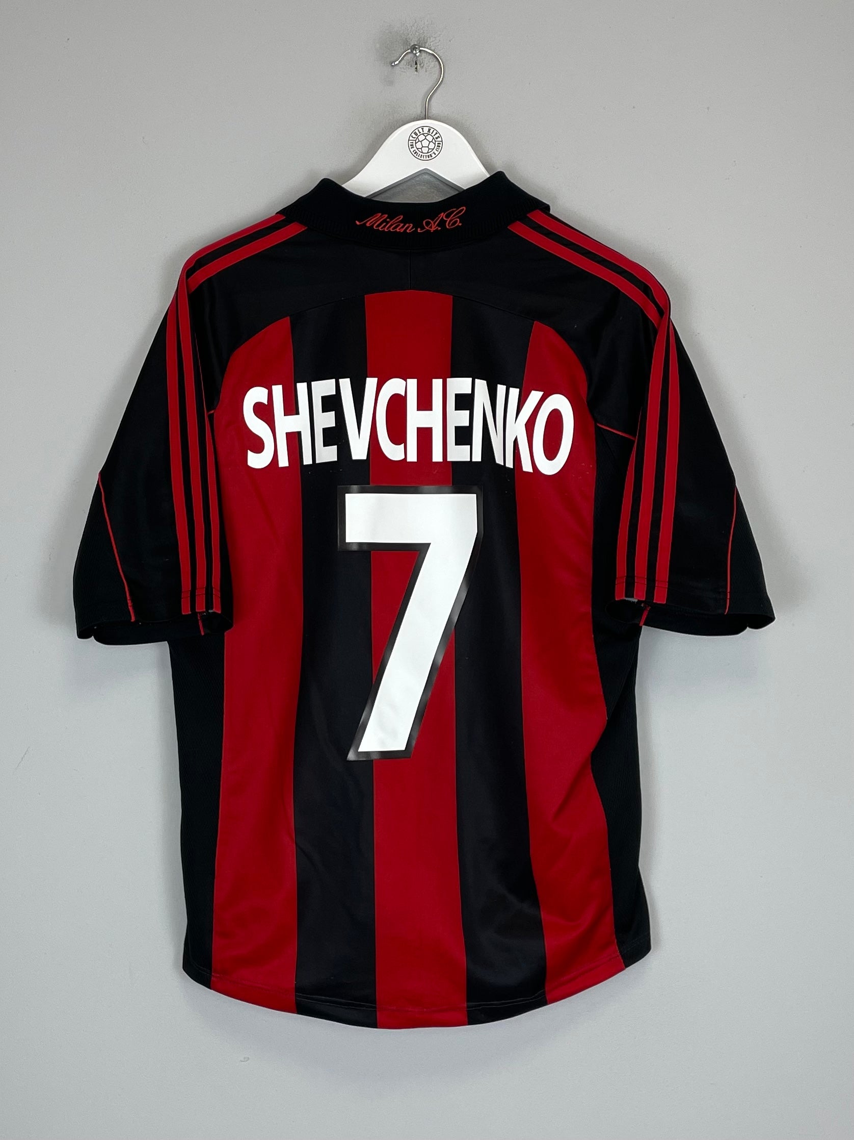 2000/02 AC MILAN SHEVCHENKO #7 HOME SHIRT (L) ADIDAS