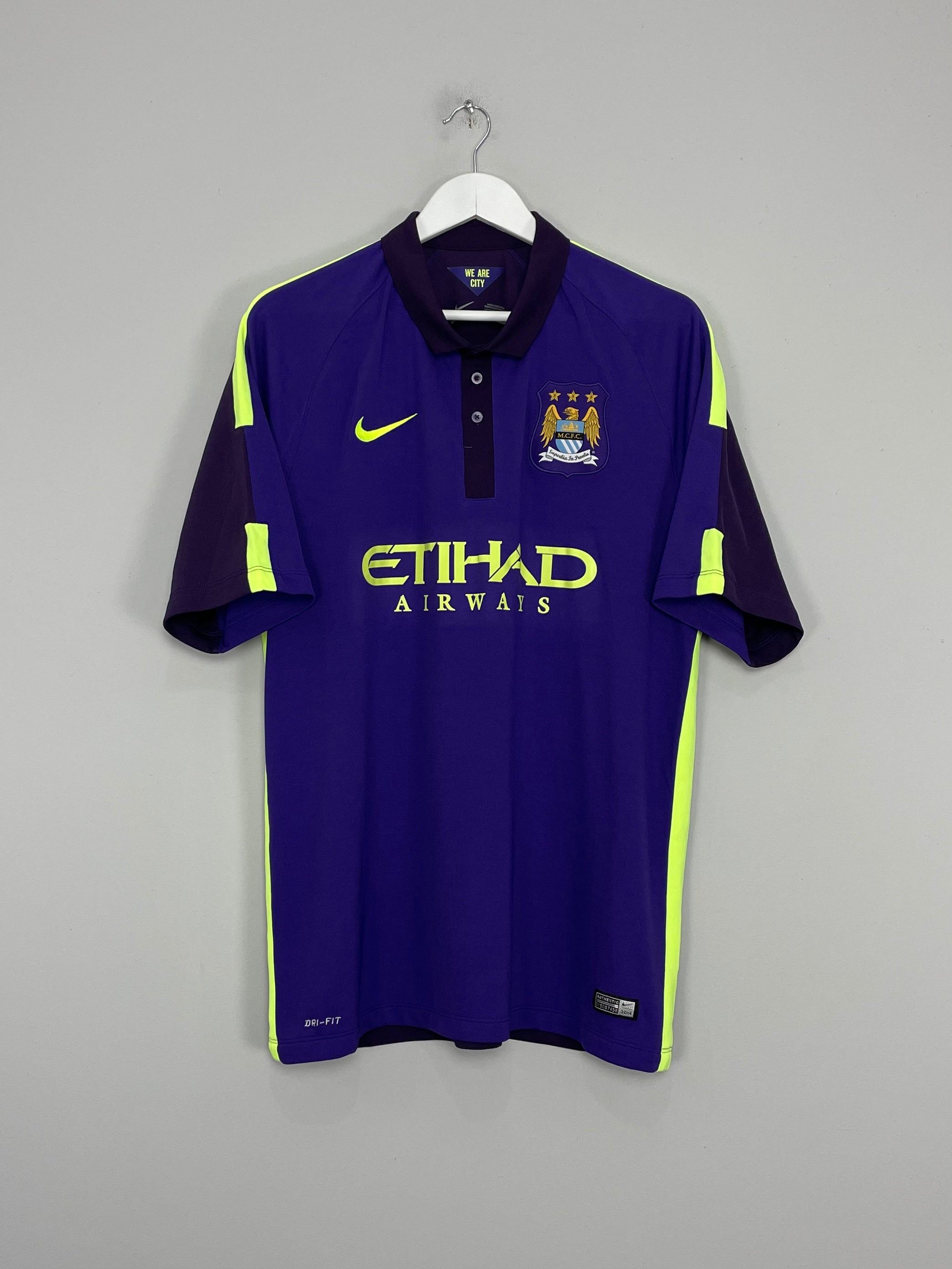 Image of the Manchester City shirt from the 2014/15 season