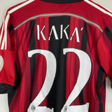 2015/16 AC MILAN KAKA #22 HOME SHIRT (M) ADIDAS