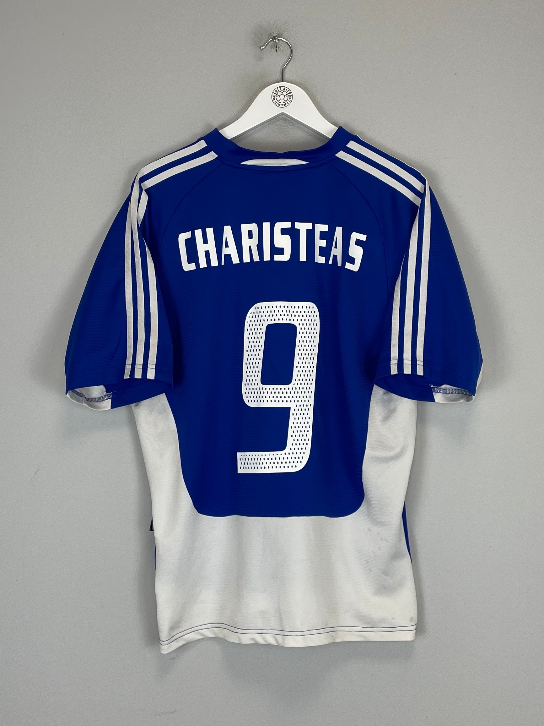 2004/06 GREECE CHARISTEAS #9 HOME SHIRT (L) ADIDAS