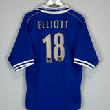 1998/00 LEICESTER CITY ELLIOT #18 HOME SHIRT (L) FOX LEISURE