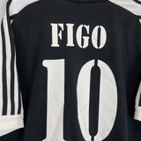 2001/02 REAL MADRID FIGO #10 AWAY SHIRT (XL) ADIDAS