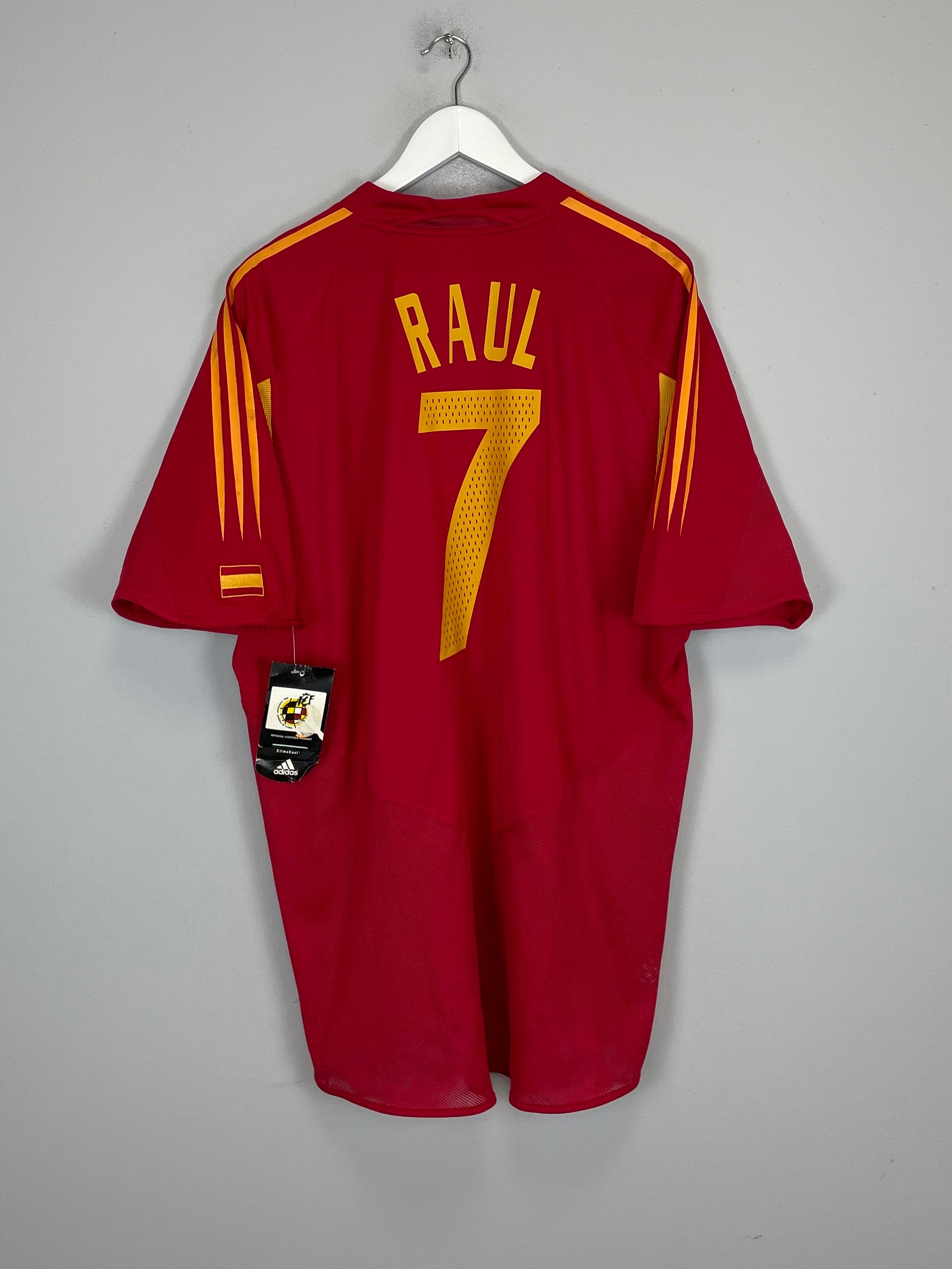 2004/06 SPAIN RAUL #7 *BNWT* HOME SHIRT (XL) ADIDAS