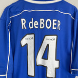 1999/01 RANGERS R DE BOER #14 HOME SHIRT (XL) NIKE