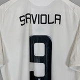 2008/09 REAL MADRID SAVIOLA #9 HOME SHIRT (L) ADIDAS