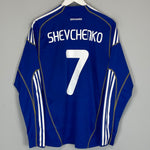 2009/10 DYNAMO KYIV SHEVCHENKO #7 *PLAYER ISSUE* L/S HOME SHIRT (M) ADIDAS