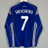 2009/10 DYNAMO KYIV SHEVCHENKO #7 *PLAYER ISSUE* L/S HOME SHIRT (M) ADIDAS