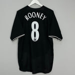 2003/05 MANCHESTER UNITED ROONEY #8 AWAY SHIRT (L) NIKE