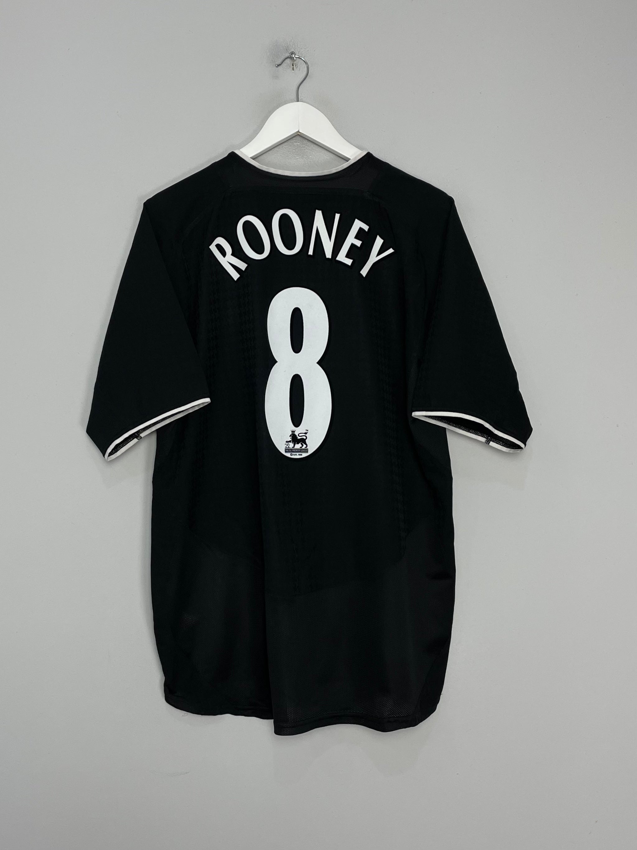 2003/05 MANCHESTER UNITED ROONEY #8 AWAY SHIRT (L) NIKE