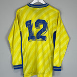 1989/90 SOUTHEND #12 L/S *MATCH WORN* AWAY SHIRT (M) SPALL