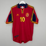 1999/01 SPAIN RAUL #10 HOME SHIRT (L) ADIDAS