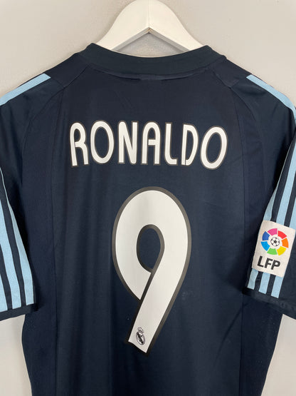 2003/04 REAL MADRID RONALDO #9 AWAY SHIRT (M) ADIDAS