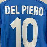 2002 ITALY DEL PIERO #10 HOME SHIRT (XL) KAPPA