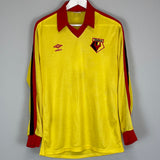 1978/92 WATFORD L/S HOME SHIRT (M) UMBRO