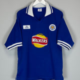 1998/00 LEICESTER CITY ELLIOT #18 HOME SHIRT (L) FOX LEISURE