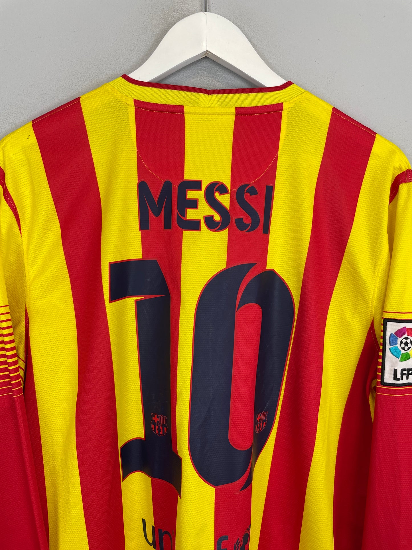 2013/14 BARCELONA MESSI #10 L/S AWAY SHIRT (L) NIKE