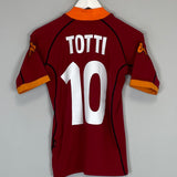 2001/02 ROMA TOTTI #10 HOME SHIRT (S) KAPPA