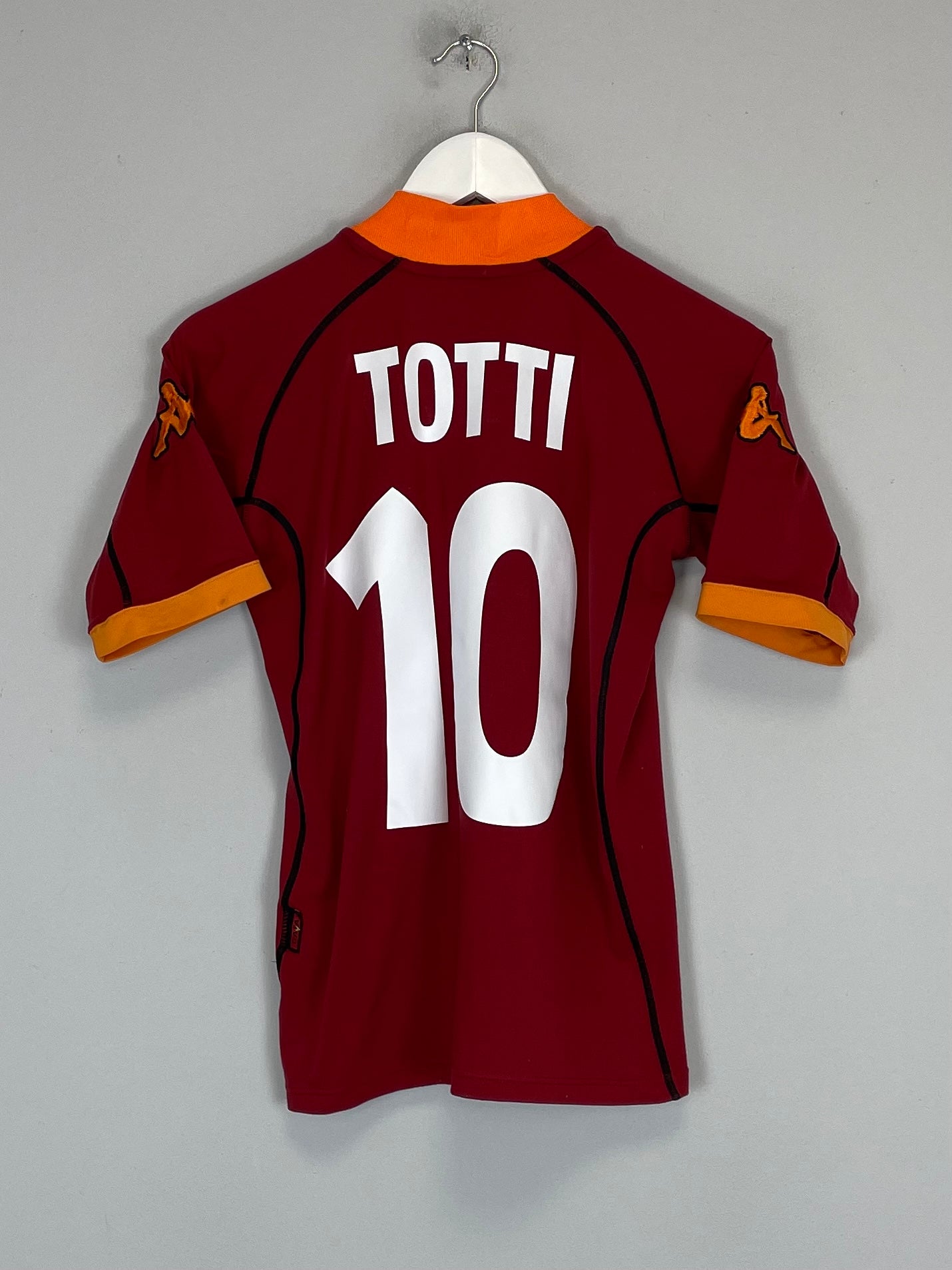 2001/02 ROMA TOTTI #10 HOME SHIRT (S) KAPPA