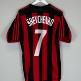 2003/04 AC MILAN SHEVCHENKO #7 HOME SHIRT (M) ADIDAS