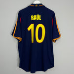 2000/02 SPAIN RAUL #10 AWAY SHIRT (XL) ADIDAS