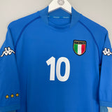 2002 ITALY DEL PIERO #10 HOME SHIRT (XL) KAPPA