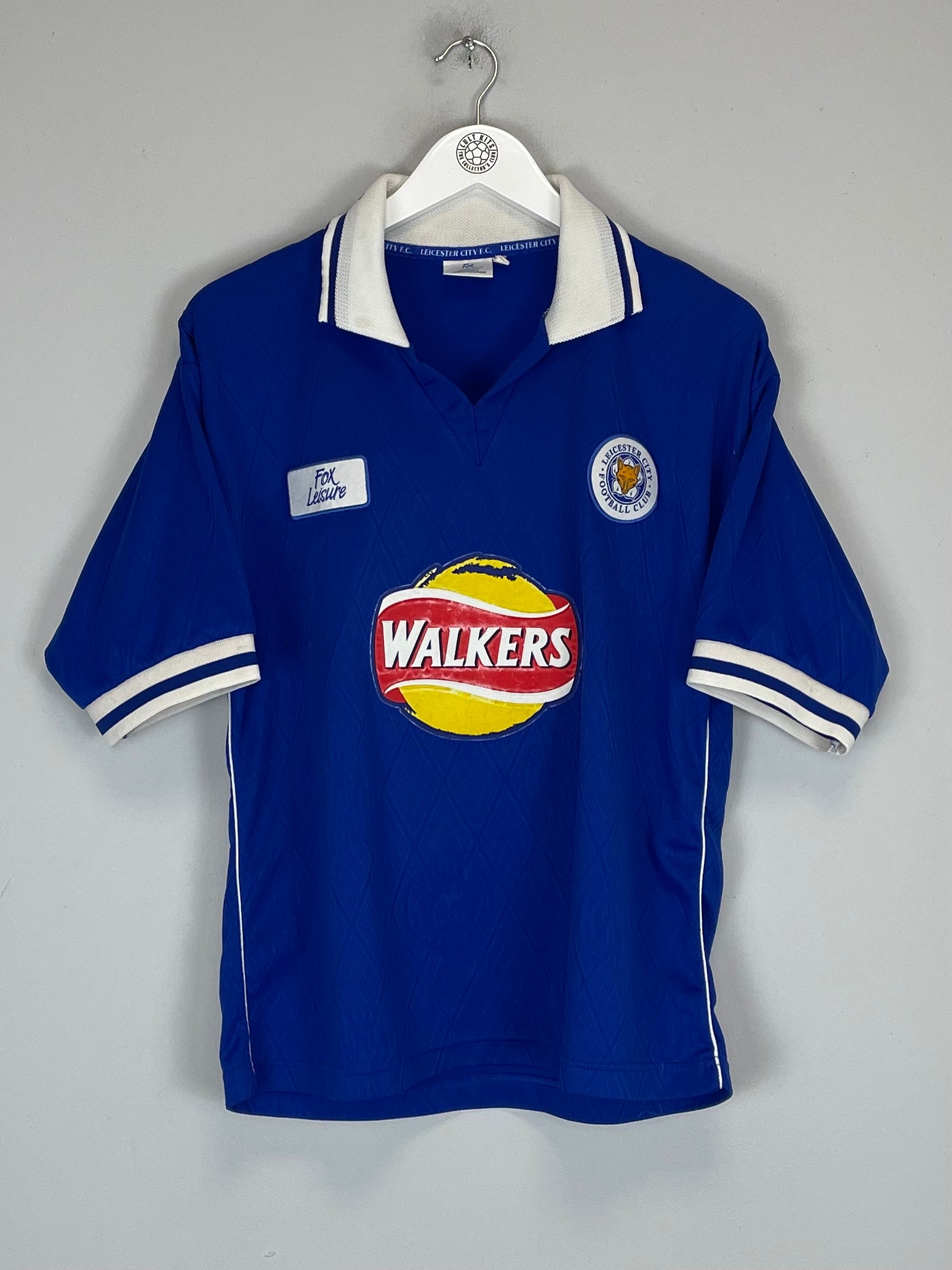 1998/00 LEICESTER CITY #16 HOME SHIRT (M) FOX LEISURE