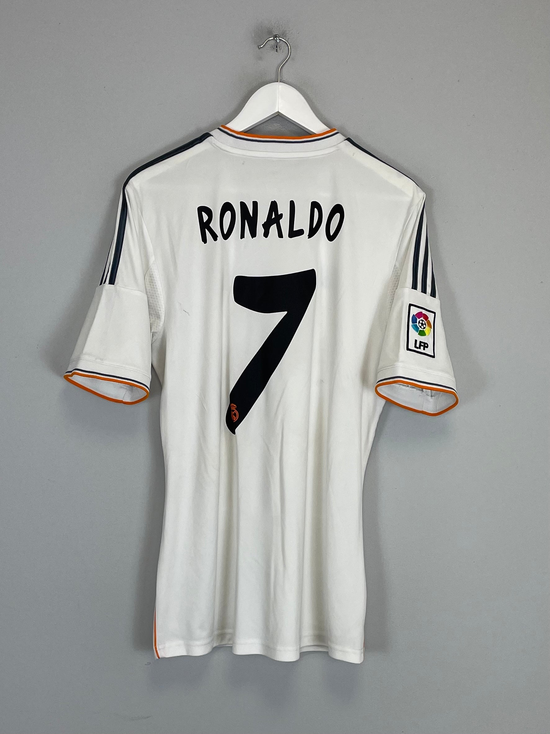 2013/14 REAL MADRID RONALDO #7 HOME SHIRT (M) ADIDAS