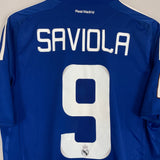 2008/09 REAL MADRID SAVIOLA #9 AWAY SHIRT (M) ADIDAS