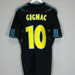 2010/11 MARSEILLE GIGNAC #10 *PLAYER ISSUE* AWAY SHIRT (XL) ADIDAS